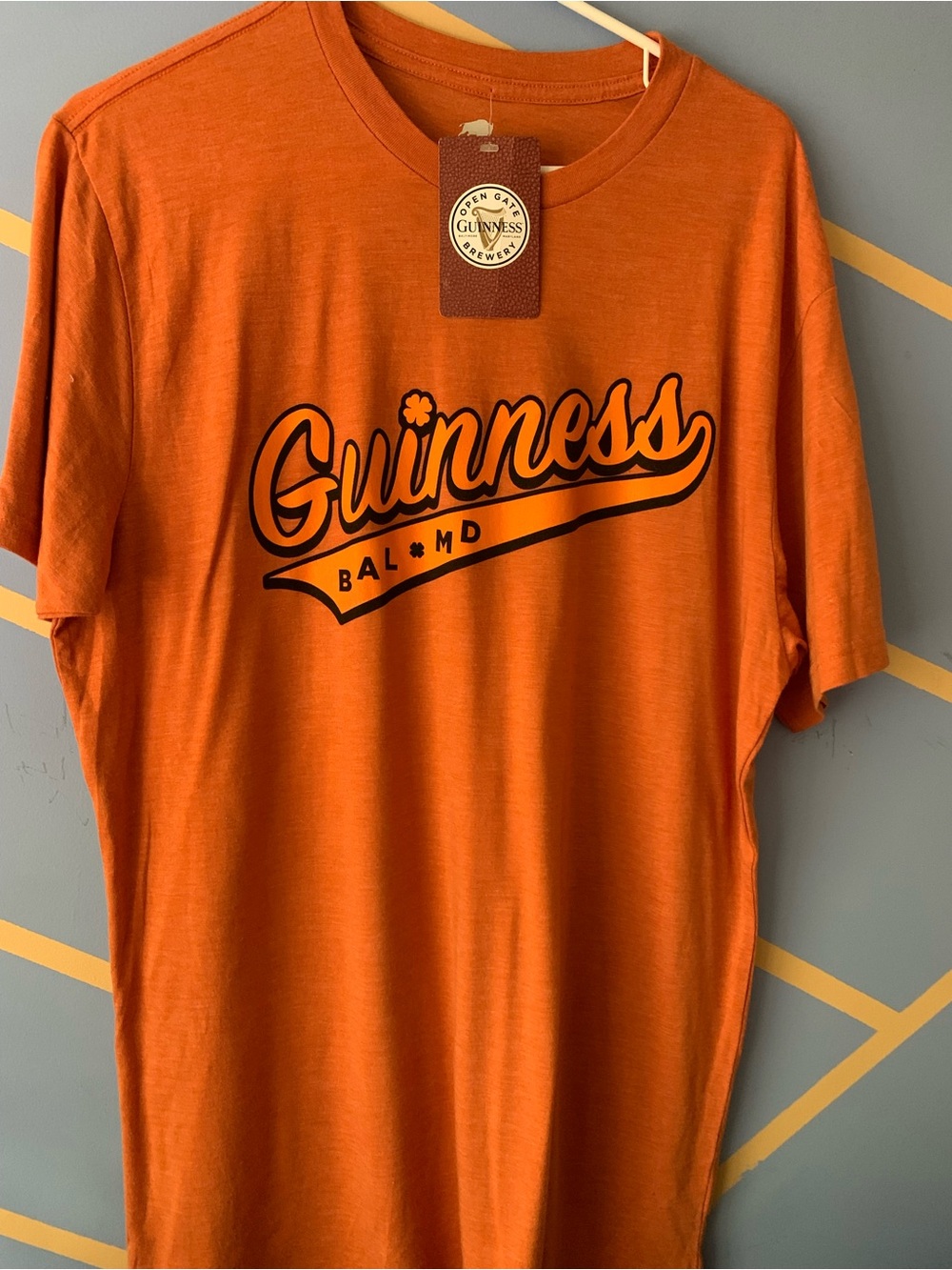 Guinness Orange Graphic Script Tee